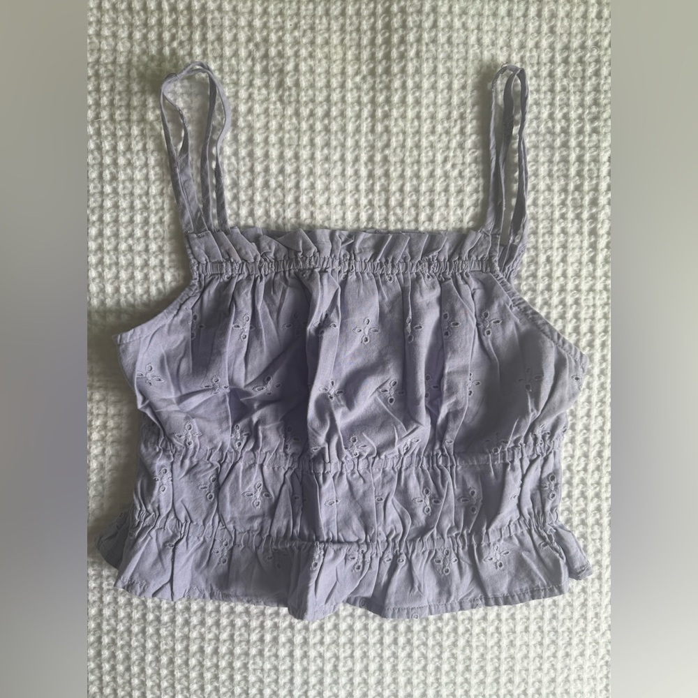 Dizzy Light Purple Gathered Top